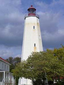 The Sandy Hook Lighthouse is the oldest in the country.