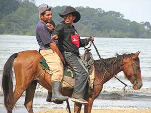 Cowboys on Boca Beach, Panama