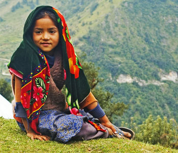 Young lady and her scarf 