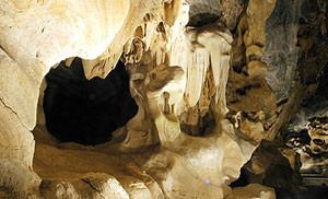 Rock formations in the caves in Oudtshoorn - photos courtesy of Cango Caves