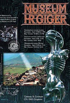 Flyer from the Giger Museum in Gruyeres