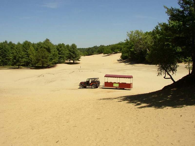 The Desert of Maine started as a patch of sand and grew to cover more than 40 acres. Photos by Jen Mathews.