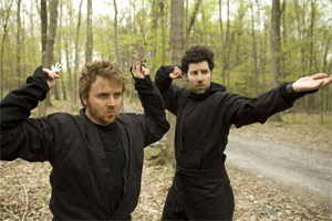 Evan and Gareth at Ninja camp. photos courtesy of the Travel Channel.