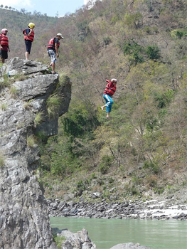 Cliff jumping. That is me!