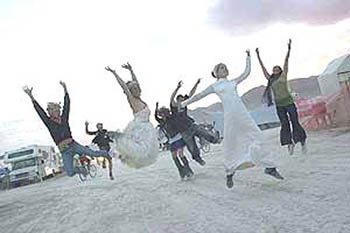 brides at burning man