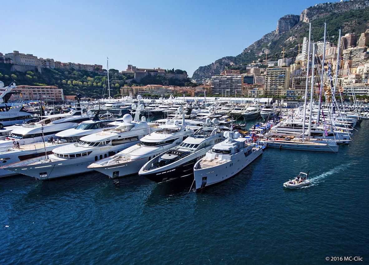 Yacht harbor in Monaco.