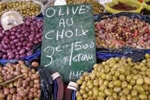 Olives in Lyon, France.