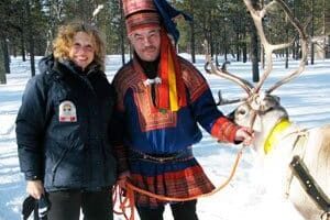 The author with a Sami reindeer herder