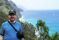 Jim Reynoldson on the Na Pali Coast in Hawaii