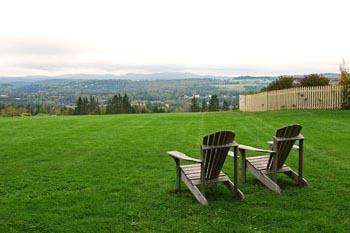 A glimpse of the acres of green surrounding The Wildflower Inn