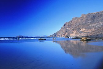 The cliffs at Famara Beach, Lanzarote, Canary Islands. photos by Jill Franz.