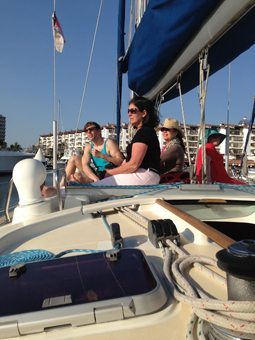 Sunset sailing in Puerto Vallarta.