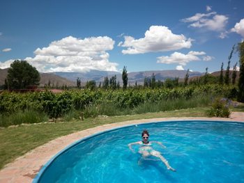 Enjoying the pool at Miraluna.