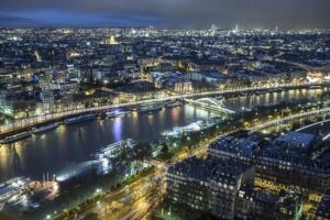 Paris, from the top of the Eiffel Tower.