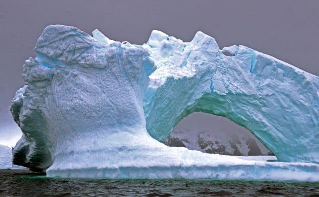 Ice formations on the Antarctic Peninsula