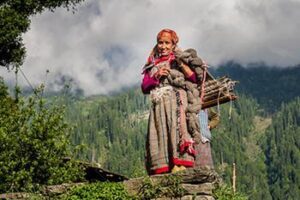 Local Woman, Walk Through Jana Village, Himachal Pradesh