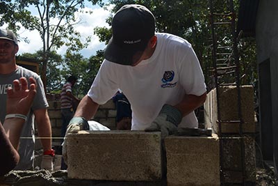 building block wall