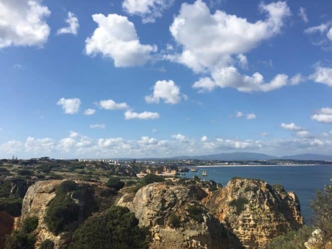 View from the top of Ponta da Piedade. 