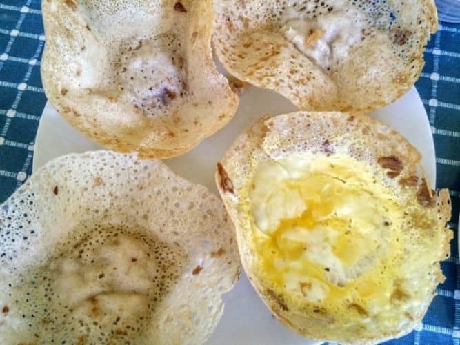 Egg hoppers, a thin pancake-style treat that may become particularly addictive. After the first, expect that finding them (and they're generally only served in morning and sell out quickly) will become a pilgrimage.