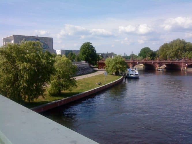 Urban hiking trails in Berlin often follow along major rivers.