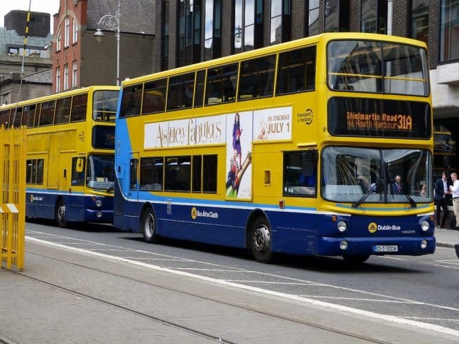 In Dublin City, look out for the double decker 31A that brings you to Howth.