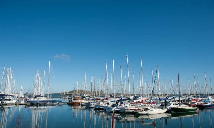 Howth Harbor is home to countless sailboats and fishing charters