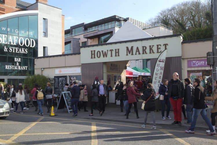 Howth market place is busiest on Sunday afternoons.