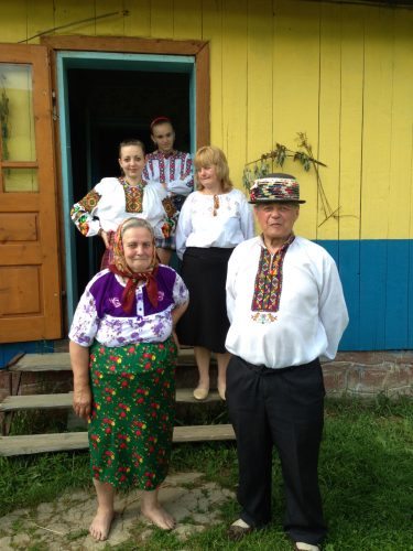 Being welcomed into the home of hospitable locals in Ukraine.