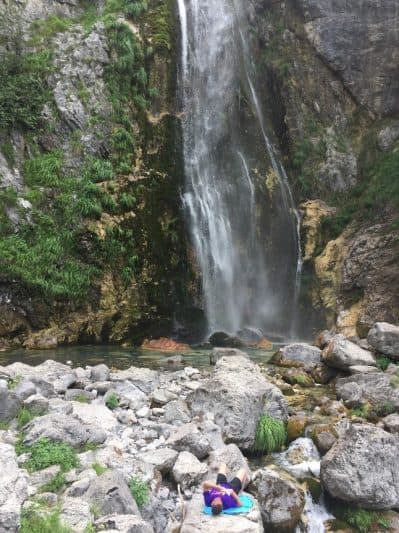 Grunas Waterfall near Theth.