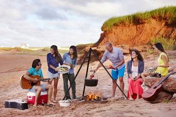 Prince Edward Island clambake. Tourism PEI/Yvonne Duivenvoodren photos