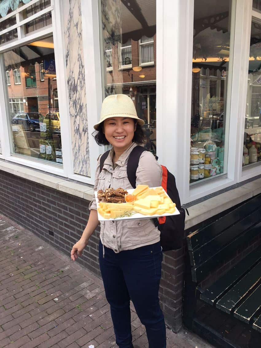 Cheese tasting on the Eating Amsterdam Food Tour