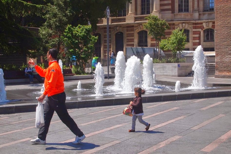 Toulouse is full of fountains and outdoor artwork.