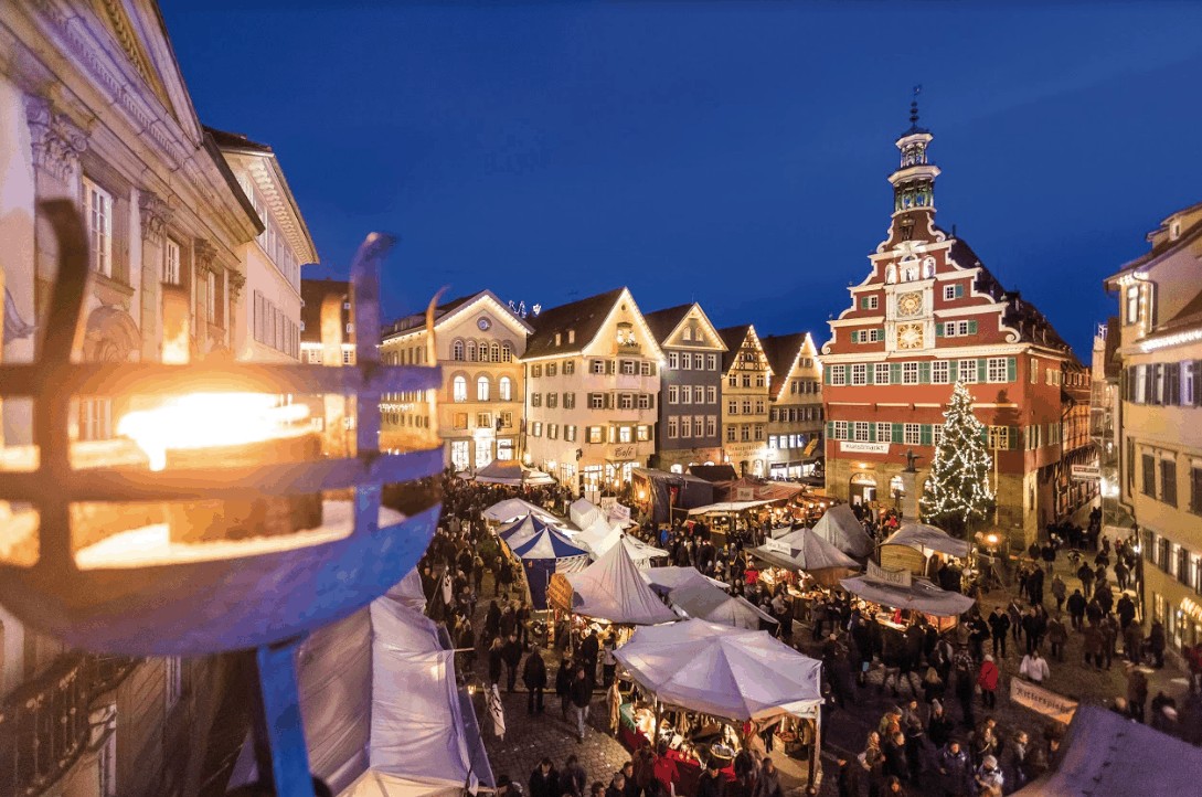 Christmas markets brighten a town in Germany. experience places like this for the true meaning of Christmas.