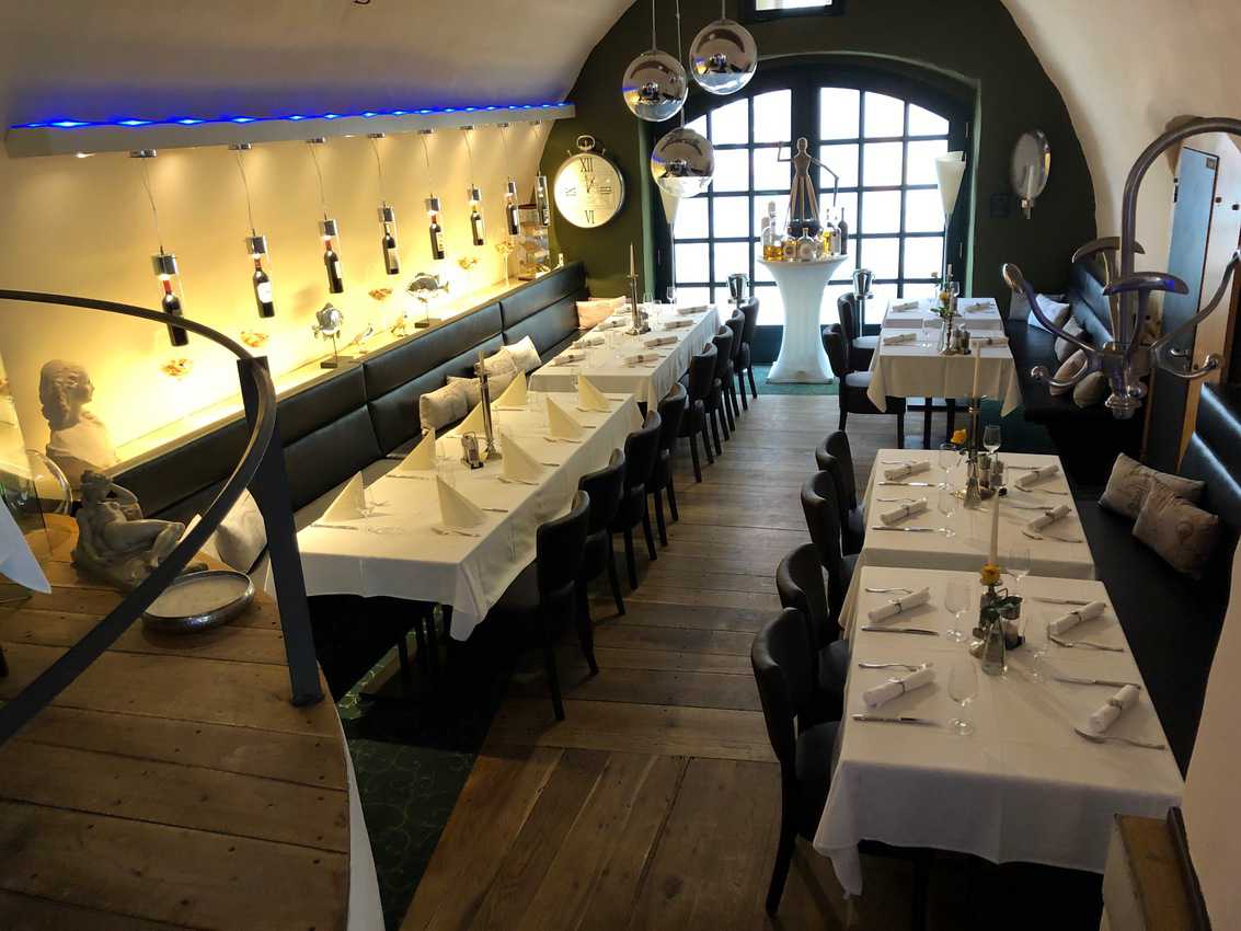 A cozy dining room in Gorlitz, Germany.