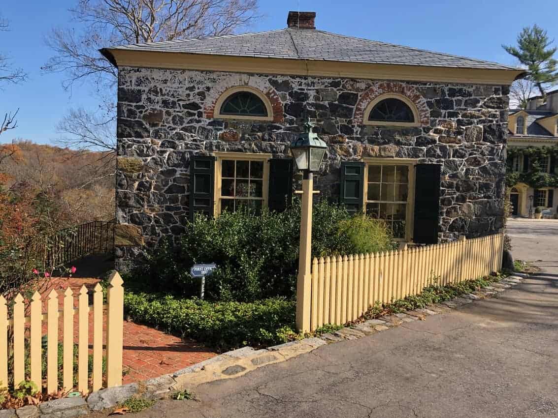 This humble stone structure was the first home of the DuPont company at the Hagley Estate.