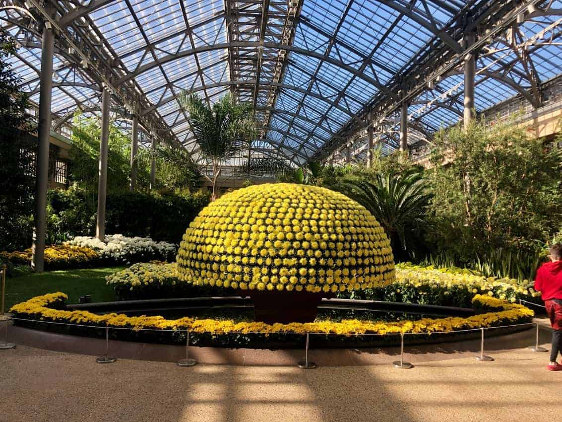 Longwood Garden's stunning conservatory in Kennett Square PA, near Wilmington.