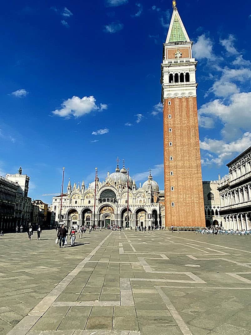 St Marks Square, minus the usual throngs in Venice.