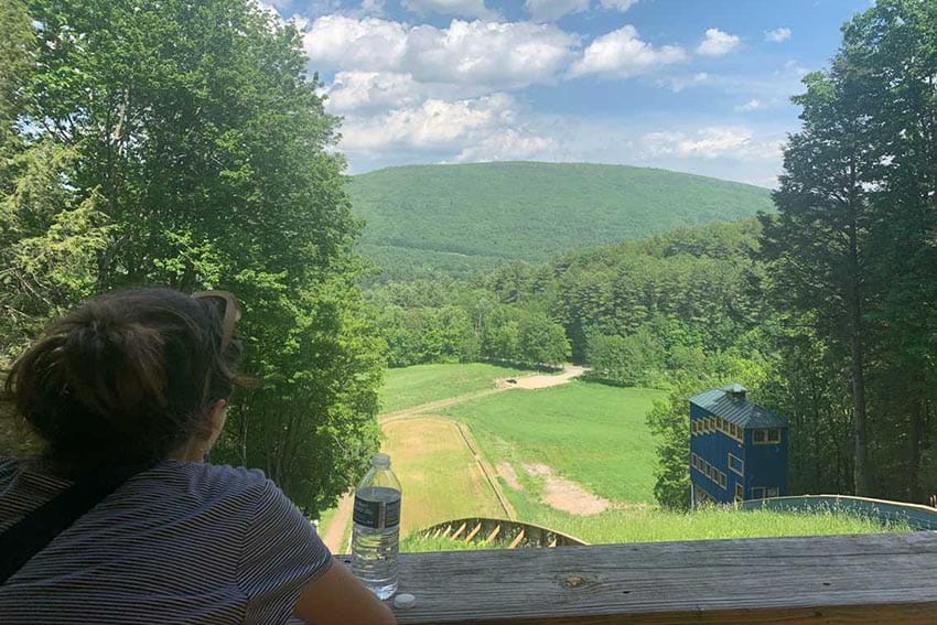 View from the top of the Harris Hill Ski Jump. Aysia Reed Photos. 