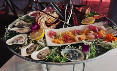 Mau Miami Seafood Tower be careful what you put in your stomach abroad