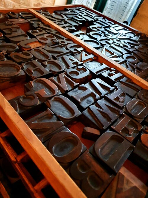 ancient fonts still used at printing press museum