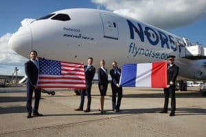 Norse Airways new service from JFK NYC to Paris and four other European cities.