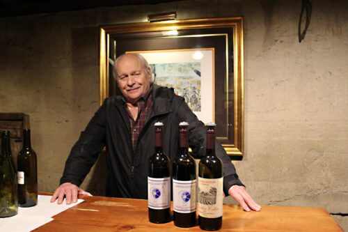 Amalthea Louis Caracciolo: Amalthea founder Louis Caracciolo with the wines that beat France and Napa.