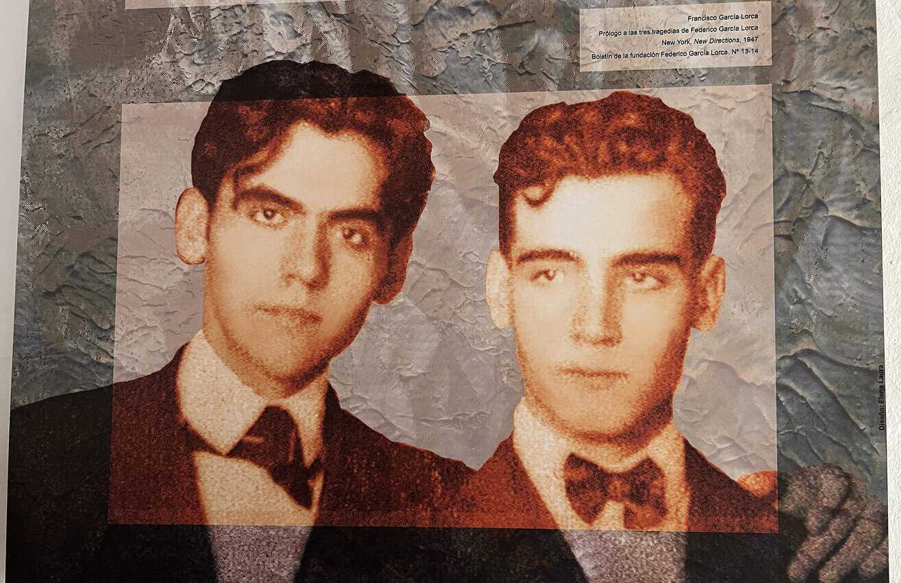 Federico (left) with his brother Francisco, on display in Valderrubio