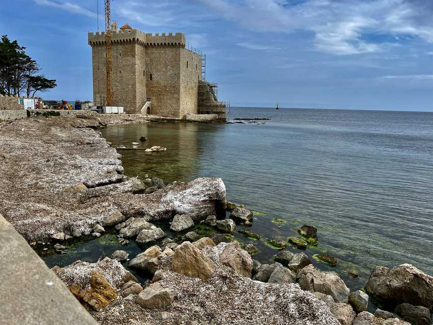 The historic Saint Honorat Tower was built in the 16th century to defend the island against pirate attacks. Sharon Kurtz photo