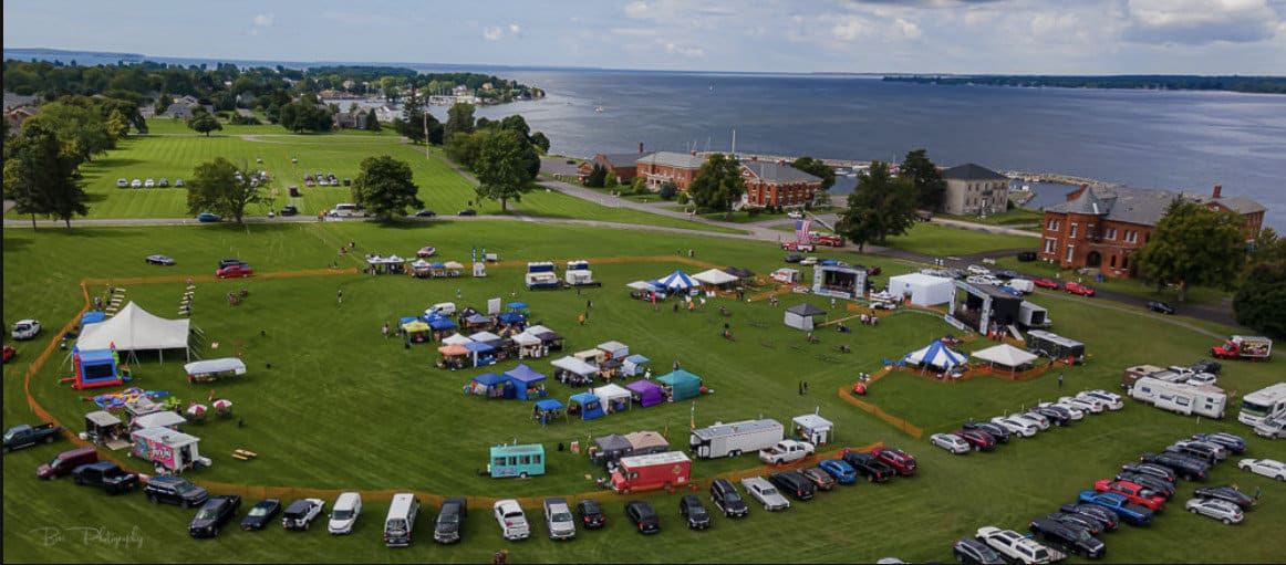 An aerial view of Brew New York.