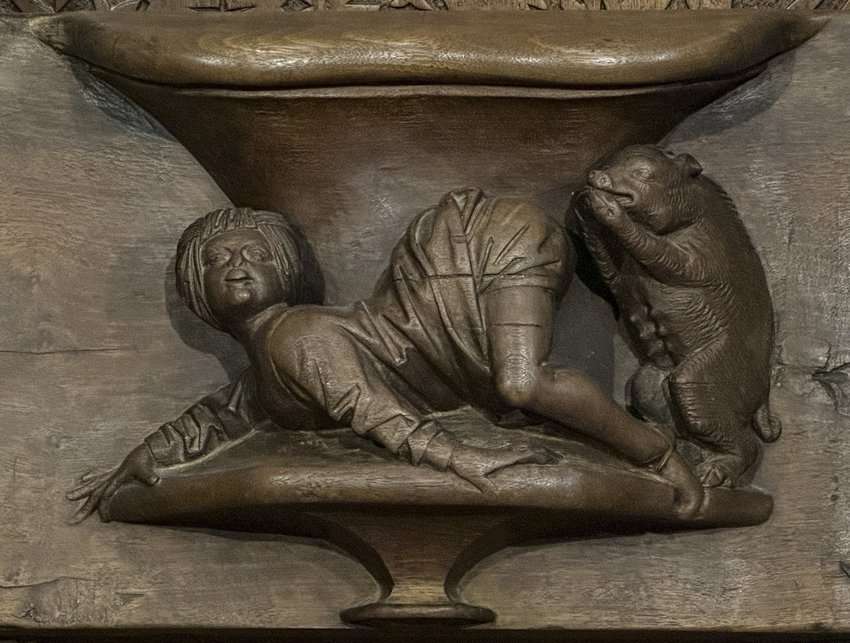 The choir stalls in the Plasencia Cathedral reveal some naughty carvings, begging the question what went on in these medieval kingdoms.