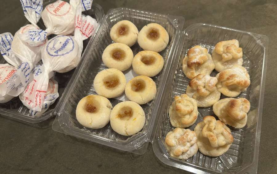 A variety of cookies are sold by some of the convents located within the walls of medieval Cáceres, as a means of income for the sisters.