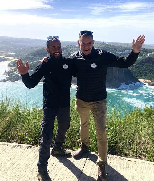 Our guides on top of the Knysna Headlands- photo by Noreen Kompanik