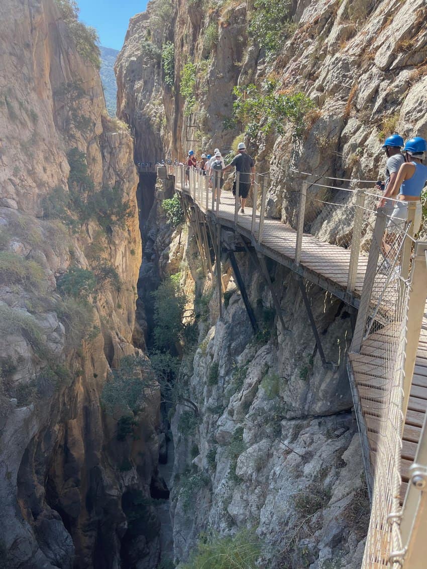 El Caminito del Rey is an intense cliffside hike in Southern Spain. 