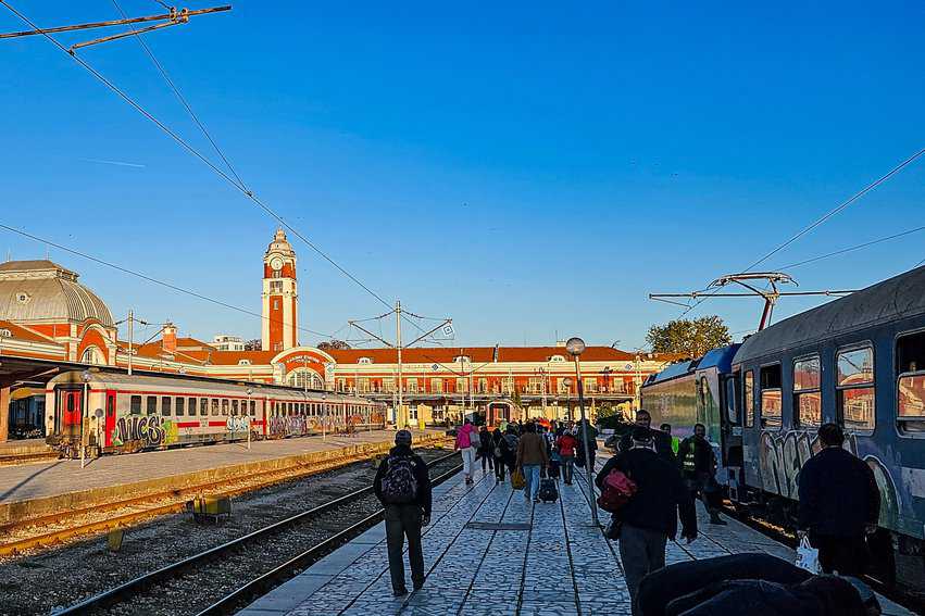 Train station in Varna, Bulgaria.